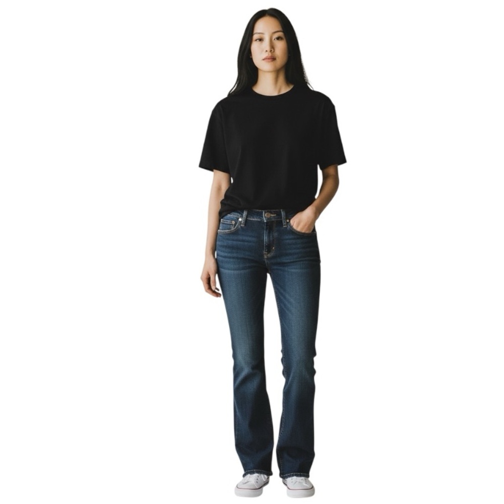 OLD Navy Women’s The Sweetheart Dark Wash Denim Jeans Mid Rise Bootcut Size 10